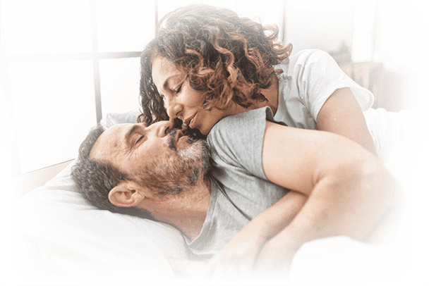 Older couple relaxing together